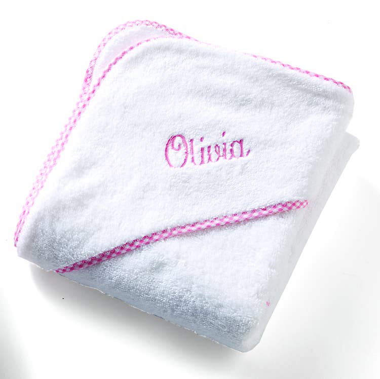 Embroidered Hooded Terry Cloth Towel Bath Set