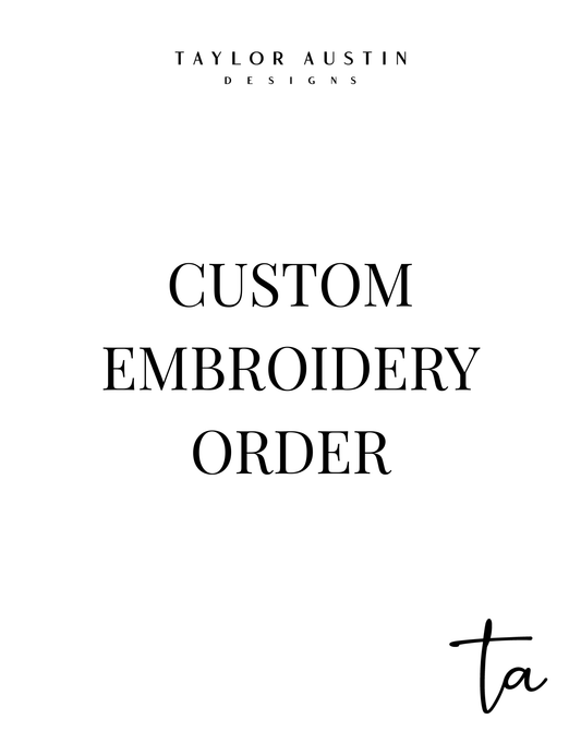 Custom Embroidery Order